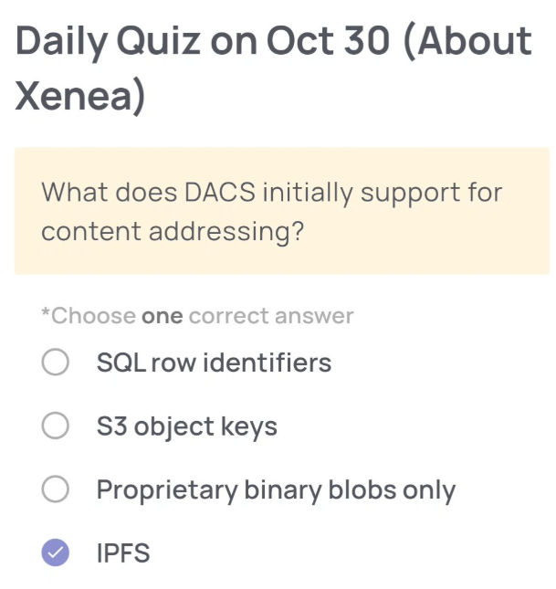 XENEA Wallet每日答题10月汇总及趣味知识，每日更新！