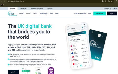 iFAST Global Bank 开户教程（中国大陆远程申请）